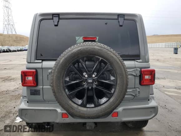 2023 Jeep Wrangler Sahara Altitude with VIN 1C4HJXEG5PW507949, listed as a Copart auction lot 83858664 with 19,967 mi miles and Salvage title. Bid and sale history available at DreamBid. Image 6.