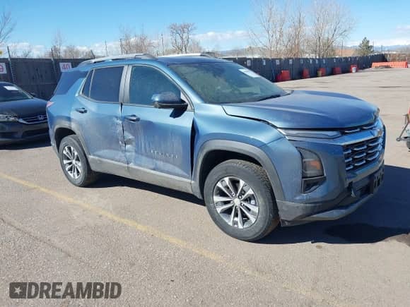 2025 Chevrolet Equinox FWD LT с VIN 3GNAXHEG4SL203135, выставлен на аукционе IAAI как лот 41666817 с пробегом 7 441 миль миль и . История ставок и продаж доступна на DreamBid. Изображение 1.