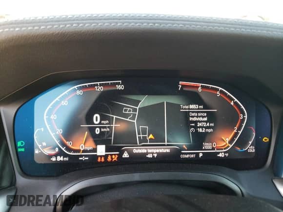 2023 BMW 4 Series 430i xDrive with VIN WBA43AT0XPCL59517, listed as a Copart auction lot 72859063 with 8,653 mi miles and Salvage title. Bid and sale history available at DreamBid. Image 9.