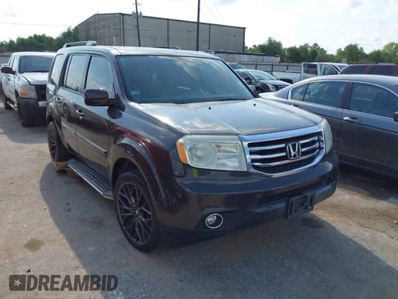 2013 Honda Pilot EX-L with VIN 5FNYF3H54DB024750, listed as a IAAI auction lot 43156830 with 107,550 mi miles and . Bid and sale history available at DreamBid. Image 1.