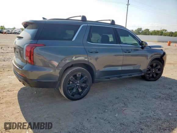 2024 Hyundai Palisade XRT with VIN KM8R3DGE7RU736927, listed as a Copart auction lot 80652495 with 25,295 mi miles and Salvage title. Bid and sale history available at DreamBid. Image 3.