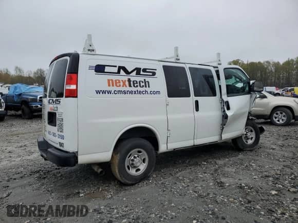 2020 Chevrolet Express Cargo z VIN 1GCWGAFP7L1271104, wystawiony jako Copart lot #50661145 z przebiegiem Nie podano mil oraz Szkoda całkowita • Salvage title. Historia ofert i sprzedaży dostępna na DreamBid. Obrazek 3.