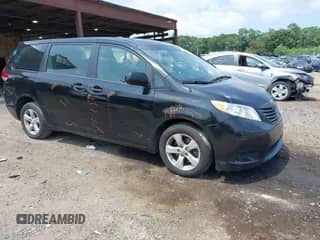 2014 Toyota Sienna L with VIN 5TDZK3DC8ES463757, listed as a IAAI auction lot 42915919 with 95,252 mi miles and . Bid and sale history available at DreamBid. Image 1.