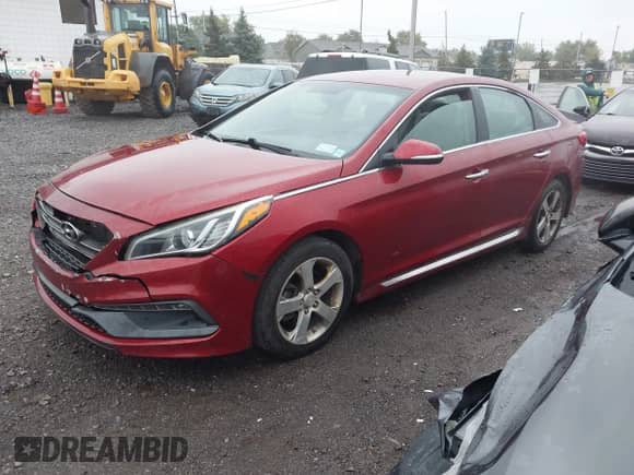 2015 Hyundai Sonata Sport with VIN 5NPE34AF6FH173024, listed as a IAAI auction lot 43279960 with 120,158 mi miles and . Bid and sale history available at DreamBid. Image 2.