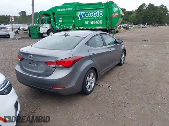 2016 Hyundai Elantra Value Edition with VIN KMHDH4AE5GU626282, listed as a IAAI auction lot 43003506 with 66,240 mi miles and . Bid and sale history available at DreamBid. Image 4.