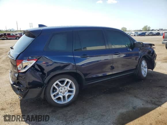 2025 Honda Passport EX-L with VIN 5FNYF8H55SB014545, listed as a Copart auction lot 68539655 with 3,915 mi miles and Salvage title. Bid and sale history available at DreamBid. Image 3.