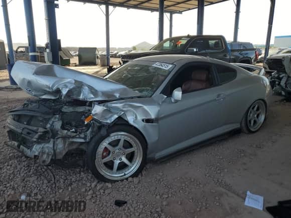 2008 Hyundai Tiburon GT with VIN KMHHN66F78U294564, listed as a Copart auction lot 47364515 with 120,373 mi miles and Salvage title. Bid and sale history available at DreamBid. Image 1.