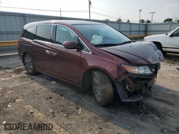 2016 Honda Odyssey Touring Elite with VIN 5FNRL5H92GB022995, listed as a Copart auction lot 68914565 with 101,450 mi miles and Clean title. Bid and sale history available at DreamBid. Image 4.