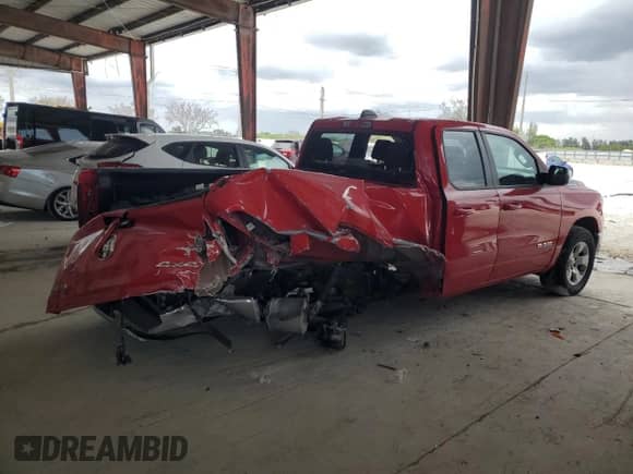 2022 Ram 1500 Big Horn with VIN 1C6RRFBG3NN279231, listed as a Copart auction lot 52372485 with 56,054 mi miles and Non repairable. Bid and sale history available at DreamBid. Image 3.