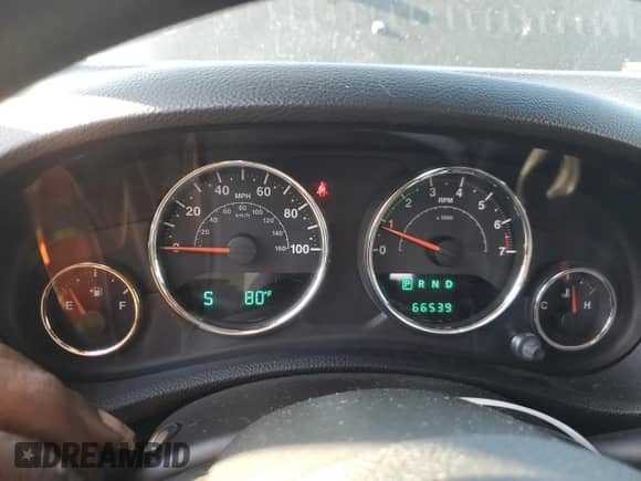 2013 Jeep Wrangler Sport with VIN 1C4AJWAG7DL655003, listed as a Copart auction lot 61839615 with 66,539 mi miles and Salvage title. Bid and sale history available at DreamBid. Image 9.