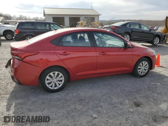 2020 Hyundai Accent SE with VIN 3KPC24A67LE114090, listed as a Copart auction lot 49893575 with 72,315 mi miles and Salvage title. Bid and sale history available at DreamBid. Image 3.