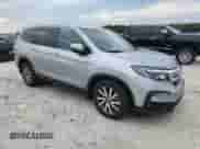 2021 Honda Pilot EX with VIN 5FNYF5H36MB021780, listed as a Copart auction lot 87437205 with 59,329 mi miles and Salvage title. Bid and sale history available at DreamBid. Image 4.