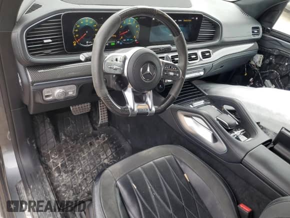 2021 Mercedes-Benz GLS 63 AMG with VIN 4JGFF8KE2MA472213, listed as a Copart auction lot 52400315 with 57,561 mi miles and Salvage title. Bid and sale history available at DreamBid. Image 8.