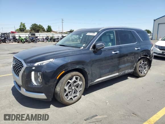 2022 Hyundai Palisade Calligraphy с VIN KM8R7DHE9NU335182, выставлен на аукционе Copart как лот 64011035 с пробегом 78 506 миль миль и Списание • Salvage title. История ставок и продаж доступна на DreamBid. Изображение 1.