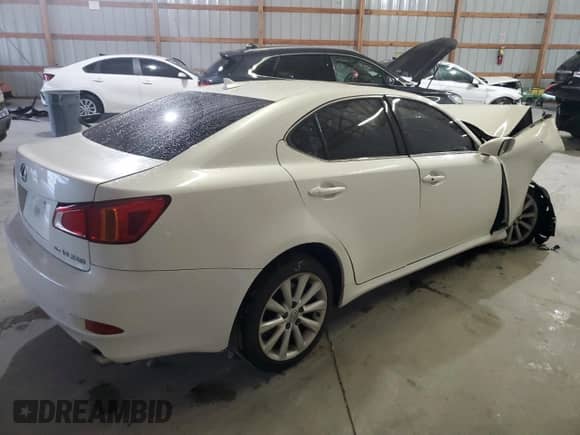 2010 Lexus IS 250 с VIN JTHCF5C29A5039971, выставлен на аукционе Copart как лот 82236605 с пробегом Не указан миль и Списание • Salvage title. История ставок и продаж доступна на DreamBid. Изображение 3.