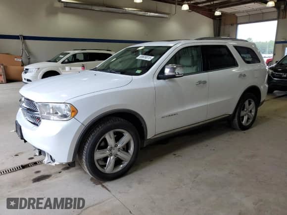 2013 Dodge Durango Citadel with VIN 1C4RDHEG0DC571766, listed as a Copart auction lot 69609015 with 124,592 mi miles and Clean title. Bid and sale history available at DreamBid. Image 1.