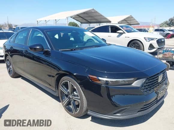 2024 Honda Accord Sport with VIN 1HGCY2F50RA092059, listed as a IAAI auction lot 42910501 with 25,584 mi miles and . Bid and sale history available at DreamBid. Image 1.