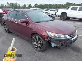 2013 Honda Accord EX-L z VIN 1HGCR2F81DA231907, wystawiony jako IAAI lot #43433223 z przebiegiem 263 788 mil mil oraz . Historia ofert i sprzedaży dostępna na DreamBid. Obrazek 1.