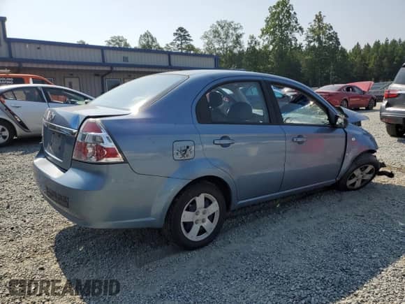 2007 Chevrolet Aveo LS с VIN KL1TD56637B153410, выставлен на аукционе Copart как лот 62413315 с пробегом Не указан миль и Списание • Salvage title. История ставок и продаж доступна на DreamBid. Изображение 3.