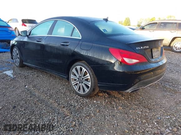 2018 Mercedes-Benz CLA 250 with VIN WDDSJ4GB3JN592444, listed as a IAAI auction lot 43466764 with 94,347 mi miles and . Bid and sale history available at DreamBid. Image 3.