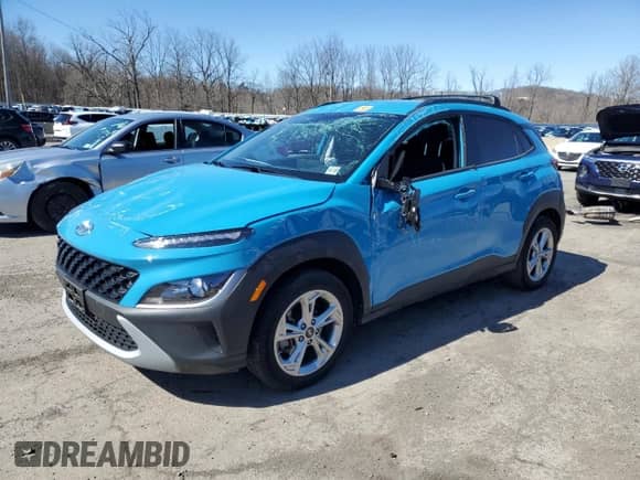 2023 Hyundai Kona SEL с VIN KM8K6CAB9PU940773, выставлен на аукционе Copart как лот 50190565 с пробегом 24 213 миль миль и Списание • Salvage title. История ставок и продаж доступна на DreamBid. Изображение 1.