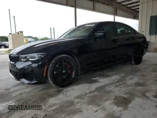 2022 BMW 3 Series M340i xDrive with VIN 3MW5U9J05N8C42094, listed as a Copart auction lot 59203985 with 28,722 mi miles and Salvage title. Bid and sale history available at DreamBid. Image 1.