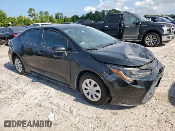 2022 Toyota Corolla L with VIN 5YFDPMAE1NP375052, listed as a Copart auction lot 67208245 with 59,810 mi miles and Salvage title. Bid and sale history available at DreamBid. Image 4.