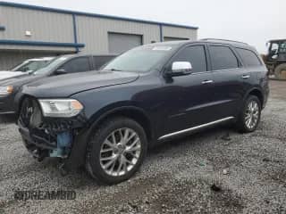 2014 Dodge Durango Citadel with VIN 1C4RDJEG3EC577022, listed as a Copart auction lot 56204995 with 196,174 mi miles and Salvage title. Bid and sale history available at DreamBid. Image 1.