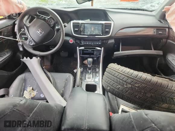 2017 Honda Accord Touring with VIN JHMCR6F79HC027247, listed as a Copart auction lot 64897185 with Not provided miles and Salvage title. Bid and sale history available at DreamBid. Image 8.