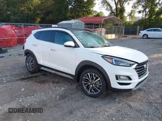 2020 Hyundai Tucson Sport with VIN KM8J33AL2LU132322, listed as a IAAI auction lot 43151648 with 44,500 mi miles and . Bid and sale history available at DreamBid. Image 1.
