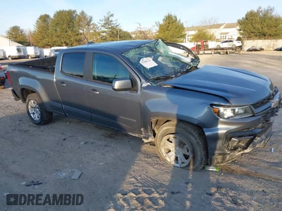 2021 Chevrolet Colorado 4WD LT with VIN 1GCGTCEN8M1135156, listed as a IAAI auction lot 41286129 with 188,141 mi miles and . Bid and sale history available at DreamBid. Image 1.
