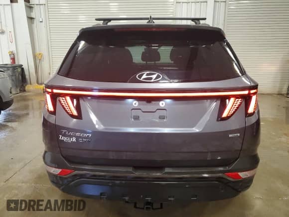2024 Hyundai Tucson XRT with VIN KM8JFCDE7RU270404, listed as a Copart auction lot 54417135 with 7,127 mi miles and Salvage title. Bid and sale history available at DreamBid. Image 6.