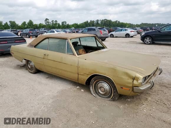 1970 Dodge Dart with VIN LL23C0R288678, listed as a Copart auction lot 60035385 with Not provided miles and Clean title. Bid and sale history available at DreamBid. Image 4.