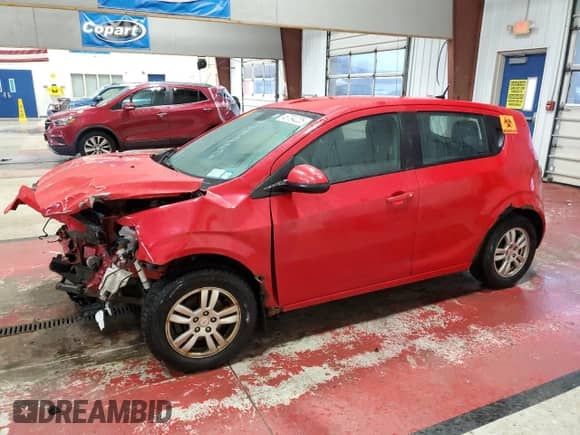 2012 Chevrolet Sonic LS with VIN 1G1JB6SH7C4116631, listed as a Copart auction lot 46794225 with 144,623 mi miles and Salvage title. Bid and sale history available at DreamBid. Image 1.
