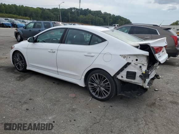 2017 Hyundai Elantra Sport z VIN KMHD04LBXHU352301, wystawiony jako Copart lot #81512425 z przebiegiem 150 941 mil mil oraz Szkoda całkowita • Salvage title. Historia ofert i sprzedaży dostępna na DreamBid. Obrazek 2.