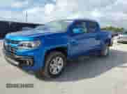 2022 Chevrolet Colorado 2WD LT z VIN 1GCGSCEN2N1106997, wystawiony jako Copart lot #85531875 z przebiegiem 92 214 mil mil oraz Szkoda całkowita • Salvage title. Historia ofert i sprzedaży dostępna na DreamBid. Obrazek 1.