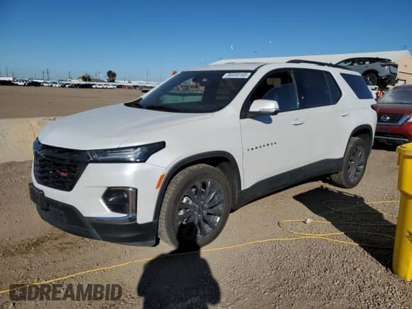 2022 Chevrolet Traverse RS with VIN 1GNEVJKW7NJ187261, listed as a Copart auction lot 86459165 with 34,931 mi miles and Salvage title. Bid and sale history available at DreamBid. Image 1.