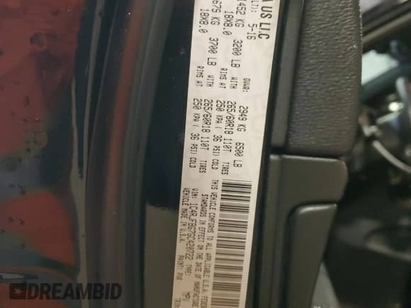 2016 Jeep Grand Cherokee Limited с VIN 1C4RJFBG7GC420722, выставлен на аукционе Copart как лот 84410405 с пробегом 96 032 миль миль и Списание • Salvage title. История ставок и продаж доступна на DreamBid. Изображение 13.