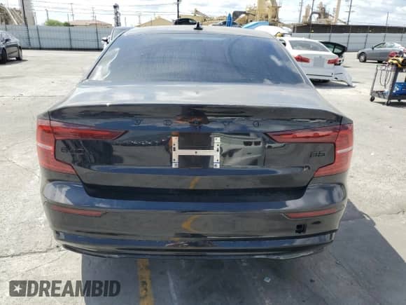 2024 Volvo S60 Plus Black Edition with VIN 7JRL12FH7RG306931, listed as a Copart auction lot 55681135 with 43,240 mi miles and Salvage title. Bid and sale history available at DreamBid. Image 6.