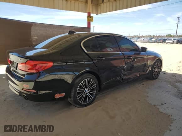 2020 BMW 5 Series 530e with VIN WBAJA9C01LCD69759, listed as a Copart auction lot 58271025 with 56,732 mi miles and Salvage title. Bid and sale history available at DreamBid. Image 3.
