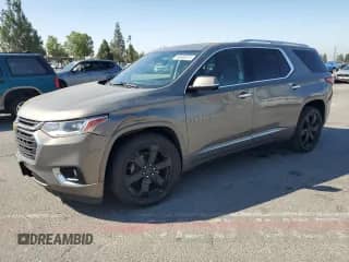 2019 Chevrolet Traverse Premier with VIN 1GNERKKW4KJ222683, listed as a Copart auction lot 64600875 with 120,191 mi miles and Salvage title. Bid and sale history available at DreamBid. Image 1.