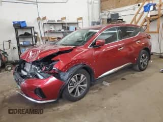 2019 Nissan Murano S with VIN 5N1AZ2MS4KN158313, listed as a Copart auction lot 80204745 with 56,777 mi miles and Salvage title. Bid and sale history available at DreamBid. Image 1.
