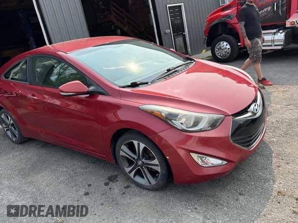 2014 Hyundai Elantra with VIN KMHDH6AH9EU028683, listed as a Copart auction lot 59786275 with 89,876 mi miles and Salvage title. Bid and sale history available at DreamBid. Image 1.