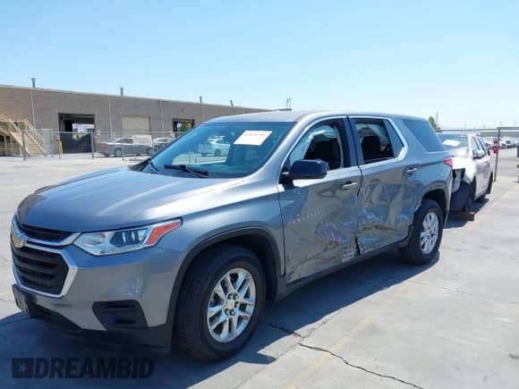 2020 Chevrolet Traverse LS with VIN 1GNERFKW7LJ314038, listed as a IAAI auction lot 42974797 with 45,466 mi miles and . Bid and sale history available at DreamBid. Image 6.