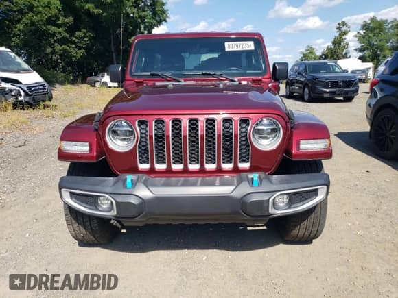 2022 Jeep Wrangler Unlimited Sahara z VIN 1C4JJXP62NW170448, wystawiony jako Copart lot #80797235 z przebiegiem 28 655 mil mil oraz Szkoda całkowita • Salvage title. Historia ofert i sprzedaży dostępna na DreamBid. Obrazek 5.