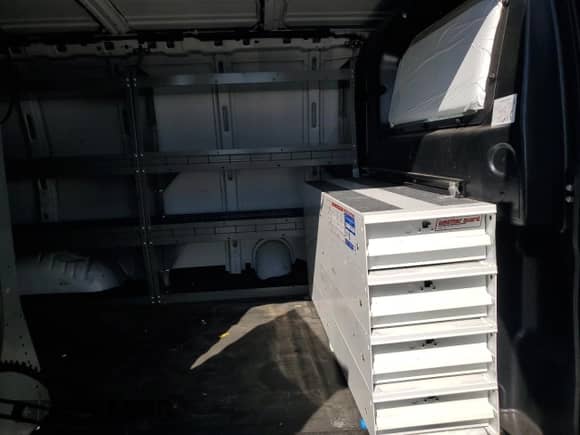 2021 Chevrolet Express Cargo with VIN 1GCWGAFP2M1249335, listed as a Copart auction lot 65965855 with 55,100 mi miles and Salvage title. Bid and sale history available at DreamBid. Image 11.