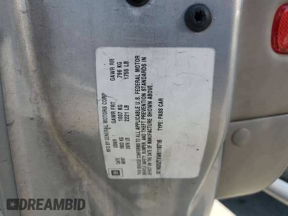 1998 Chevrolet Malibu с VIN 1G1ND52TXW6118716, выставлен на аукционе Copart как лот 44849285 с пробегом 108 414 миль миль и Списание • Salvage title. История ставок и продаж доступна на DreamBid. Изображение 15.