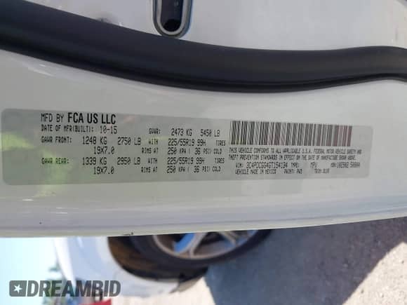 2016 Dodge Journey Crossroad Plus with VIN 3C4PDCGG4GT154134, listed as a IAAI auction lot 42124659 with 101,700 mi miles and . Bid and sale history available at DreamBid. Image 9.