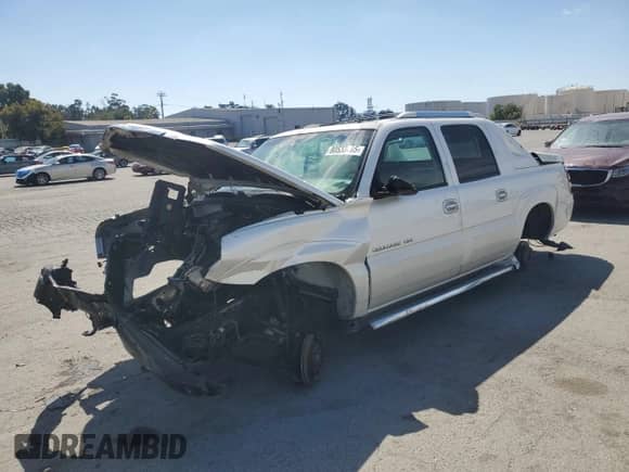 2002 Cadillac Escalade EXT with VIN 3GYEK63N32G280614, listed as a Copart auction lot 80533495 with Not provided miles and Non repairable. Bid and sale history available at DreamBid. Image 1.