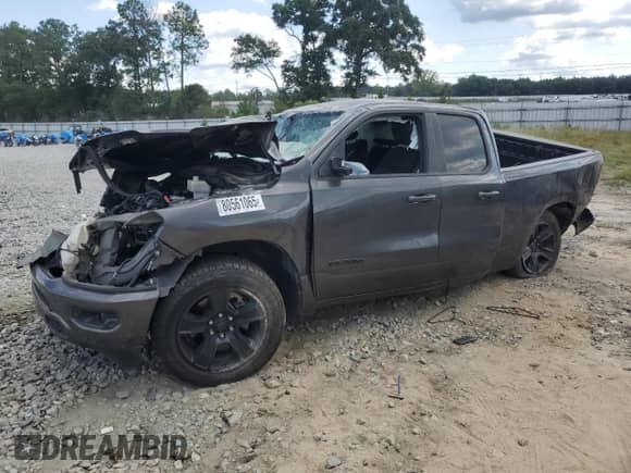 2021 Ram 1500 Big Horn with VIN 1C6SRFBT4MN804326, listed as a Copart auction lot 80561065 with Not provided miles and Non repairable. Bid and sale history available at DreamBid. Image 1.